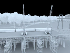 construction of bridges 3D Model
