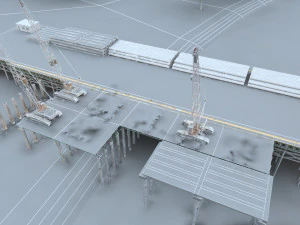 construction of bridges 3D Model