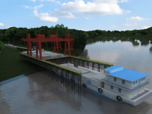 Bau von Br&uuml;cken 3D Modell