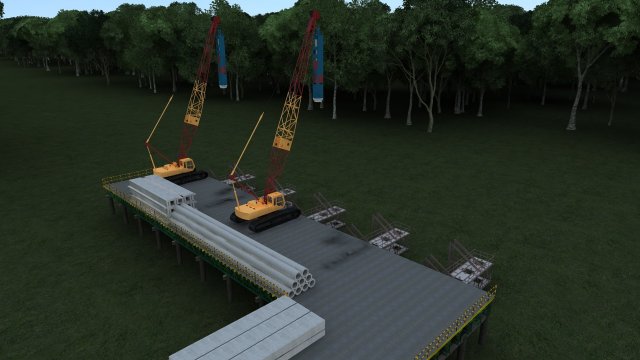 construction of bridges 3Dモデル .c4d .max .obj .3ds .fbx .stl .blend 