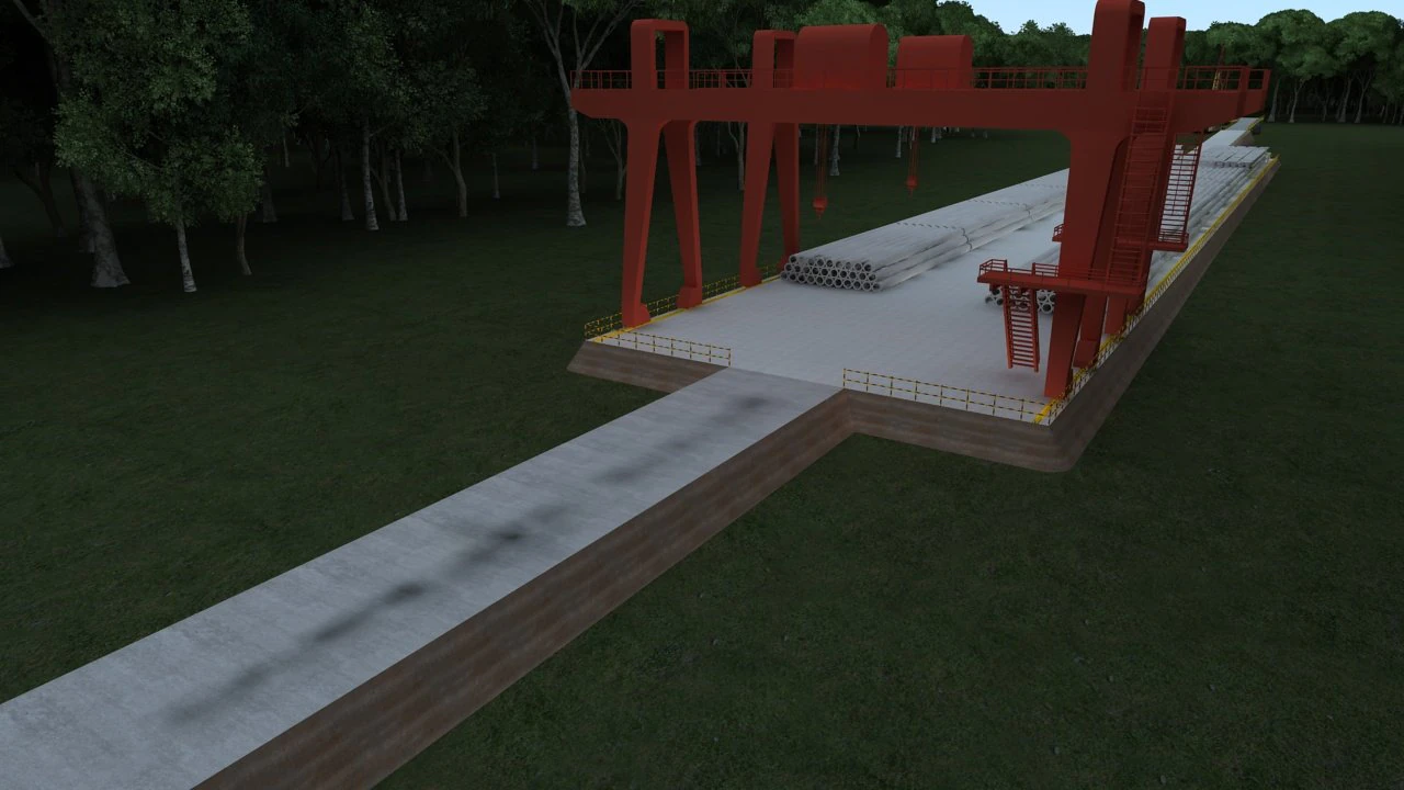 construction of bridges 3D Model .c4d .max .obj .3ds .fbx .stl .blend 