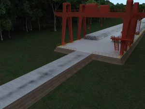 construcci&oacute;n de puentes Modelo 3D