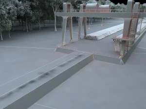 construction of bridges 3D Model