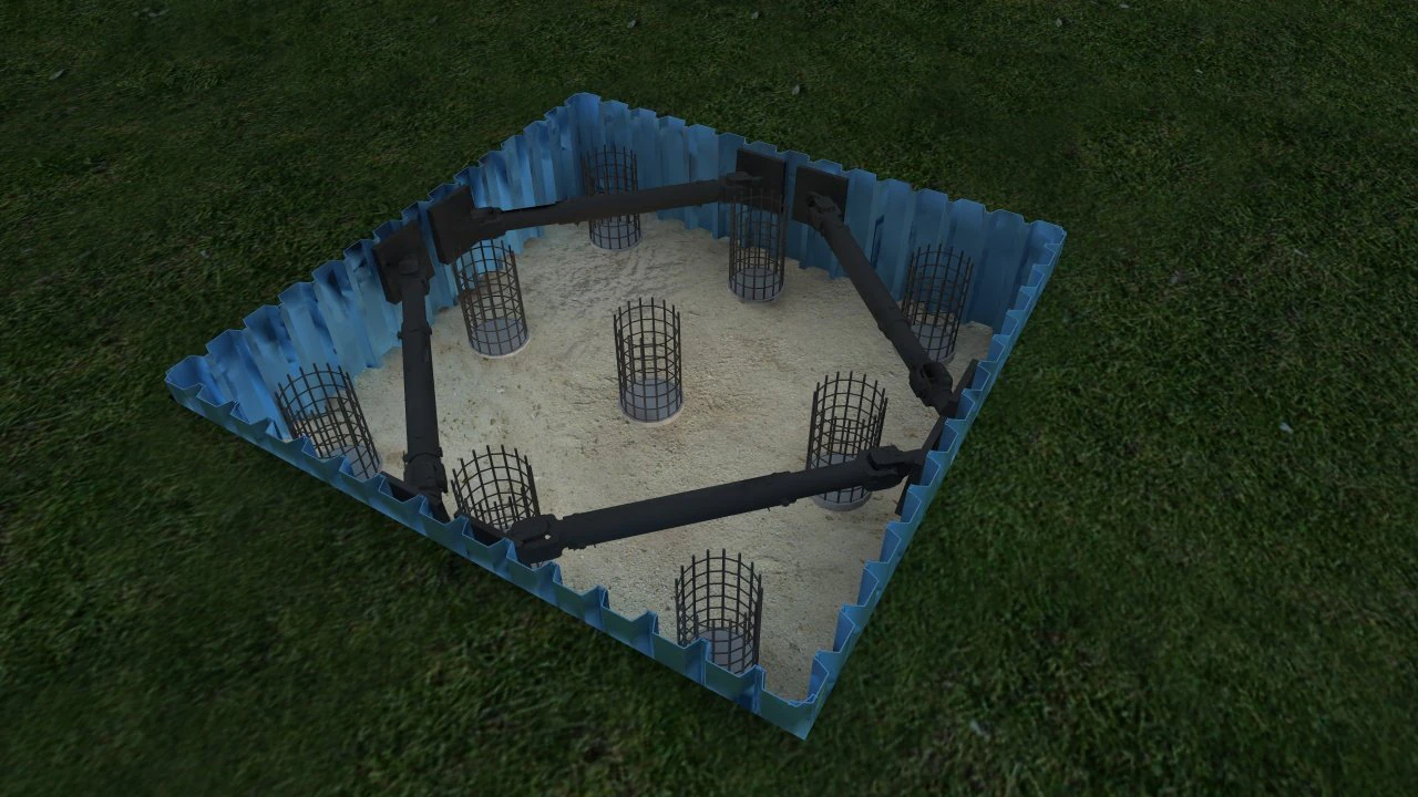 construction of bridges 3D Model .c4d .max .obj .3ds .fbx .stl .blend