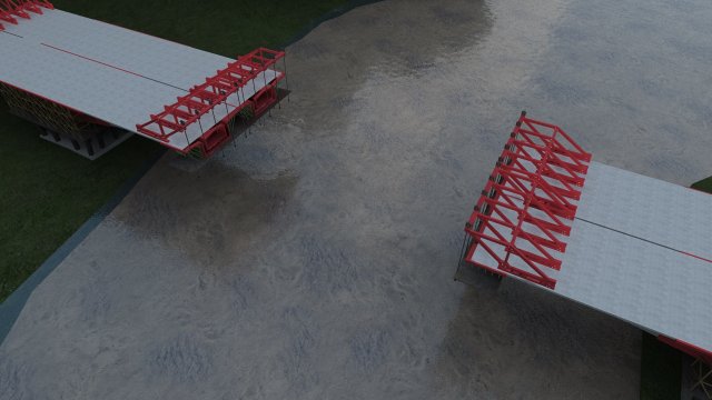construction of bridges Modello 3D .c4d .max .obj .3ds .fbx .stl .blend