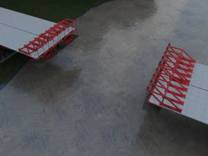 constru&ccedil;&atilde;o de pontes Modelo 3D