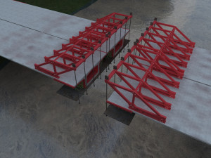 construction of bridges Modello 3D