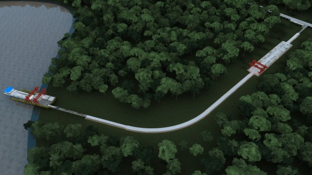 construction of bridges 3Dモデル .c4d .max .obj .3ds .fbx .stl .blend 