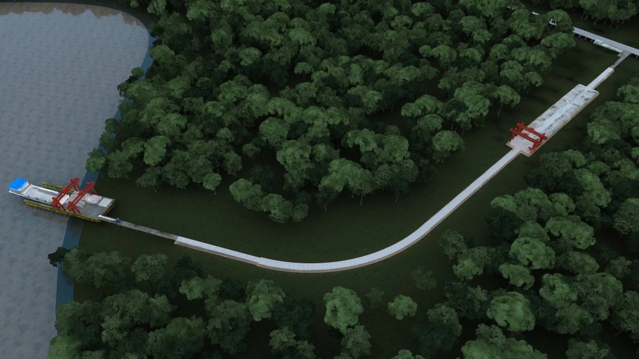 construction of bridges 3D Model .c4d .max .obj .3ds .fbx .stl .blend