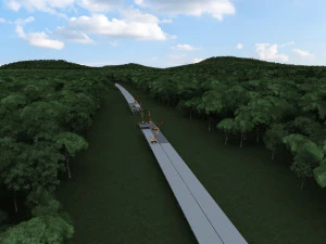 桥梁建设 3D 模型