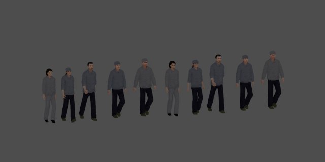 worker 3D 모델 .c4d .max .obj .3ds .fbx .stl .blend 