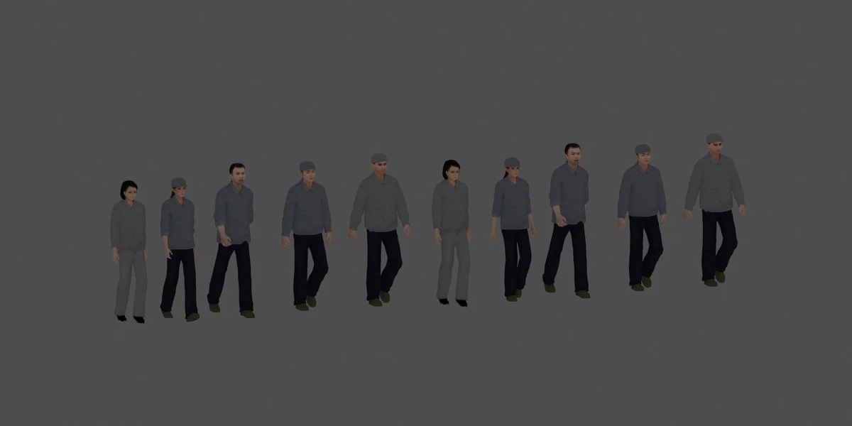 worker 3D Model .c4d .max .obj .3ds .fbx .stl .blend 