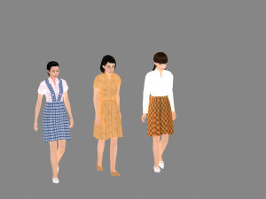 female student 3D Model