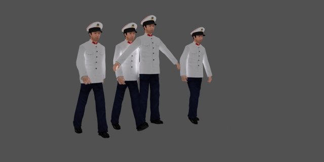 policemen Model 3D .c4d .max .obj .3ds .fbx .stl .blend 