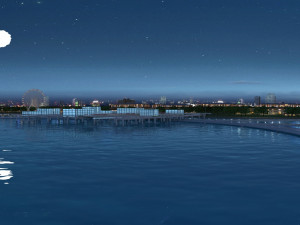 sea cruise ship 3D Model