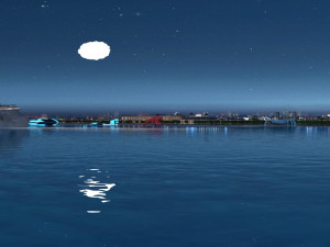 sea cruise ship 3D Model