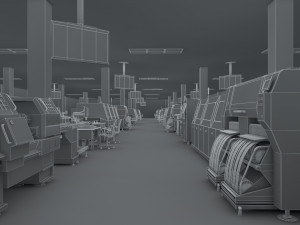 factory workshop Modelo 3D