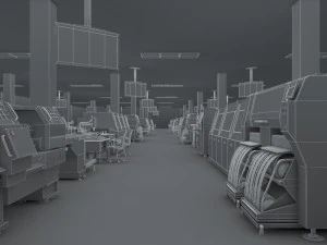 factory workshop 3D Model