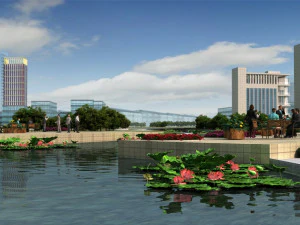 lotus pond 3D Model