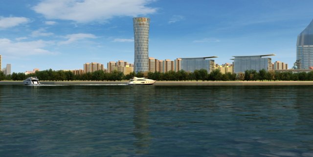 yacht 3D Модель .c4d .max .obj .3ds .fbx .stl .blend 