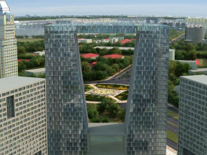 Stadtplatz 3D Modell