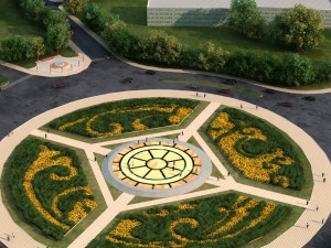 town square Modelo 3D