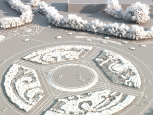 town square Modelo 3D