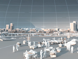 town square Model 3D