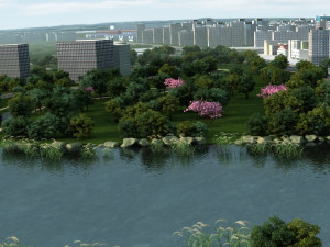 city lakes 3D Model