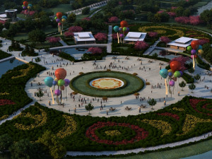 town square Modelo 3D