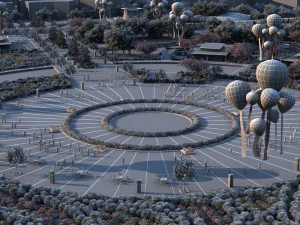 town square 3D Model