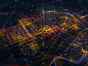 flusso del traffico Modello 3D