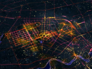 traffic flow 3D Model