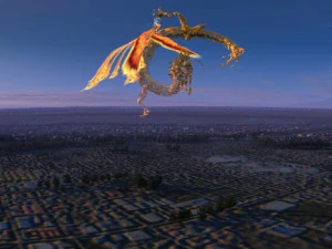 dragon and wind 3D Model