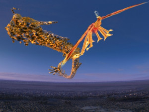 dragon and wind Model 3D
