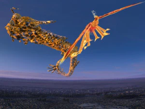 dragon and wind 3D Model