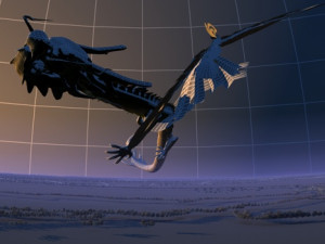 dragon and wind Model 3D