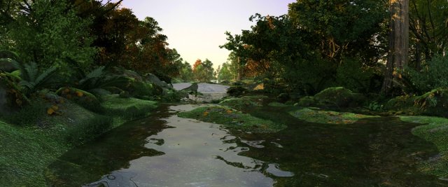 creek 3D Модель .c4d .max .obj .3ds .fbx .stl .blend 