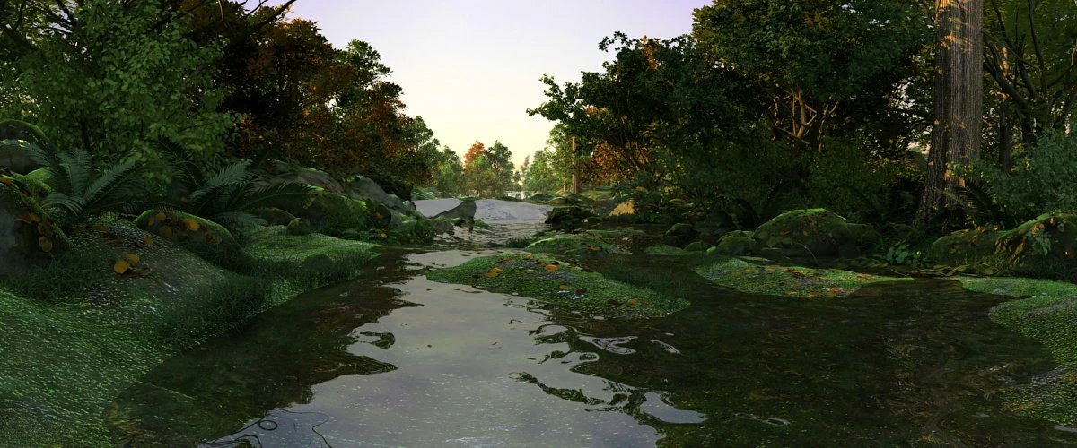 creek 3D Model .c4d .max .obj .3ds .fbx .stl .blend 