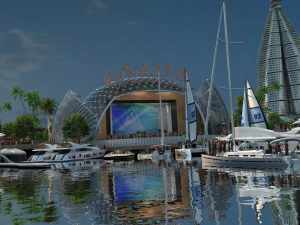 sea stage 3D Model