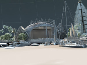 sea stage 3D 模型