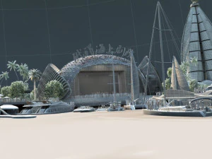 sea stage 3D Model