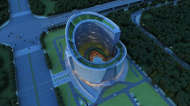 супер здание 3D Модель .c4d .max .obj .3ds .fbx .stl .blend 