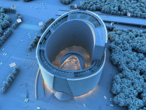 super building Model 3D