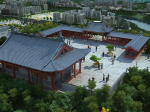 temple 3D-Modell