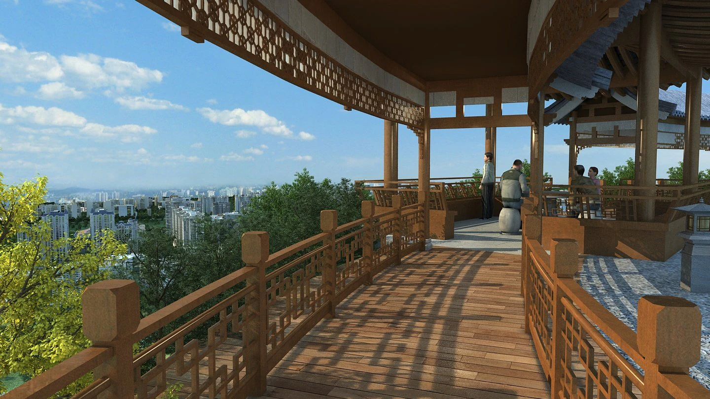pavilion 3D Model .c4d .max .obj .3ds .fbx .stl .blend
