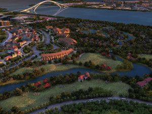 small town 3Dモデル