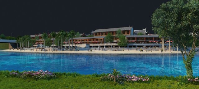 resort 3D 模型 .c4d .max .obj .3ds .fbx .stl .blend 