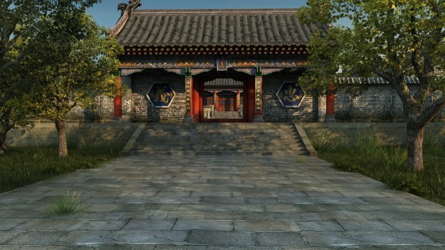 ancient building 3D Model .c4d .max .obj .3ds .fbx .stl .blend 