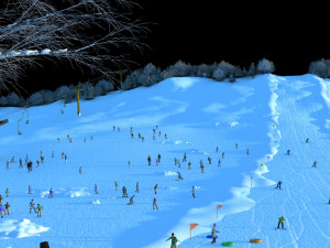 ski facility 3D-Modell